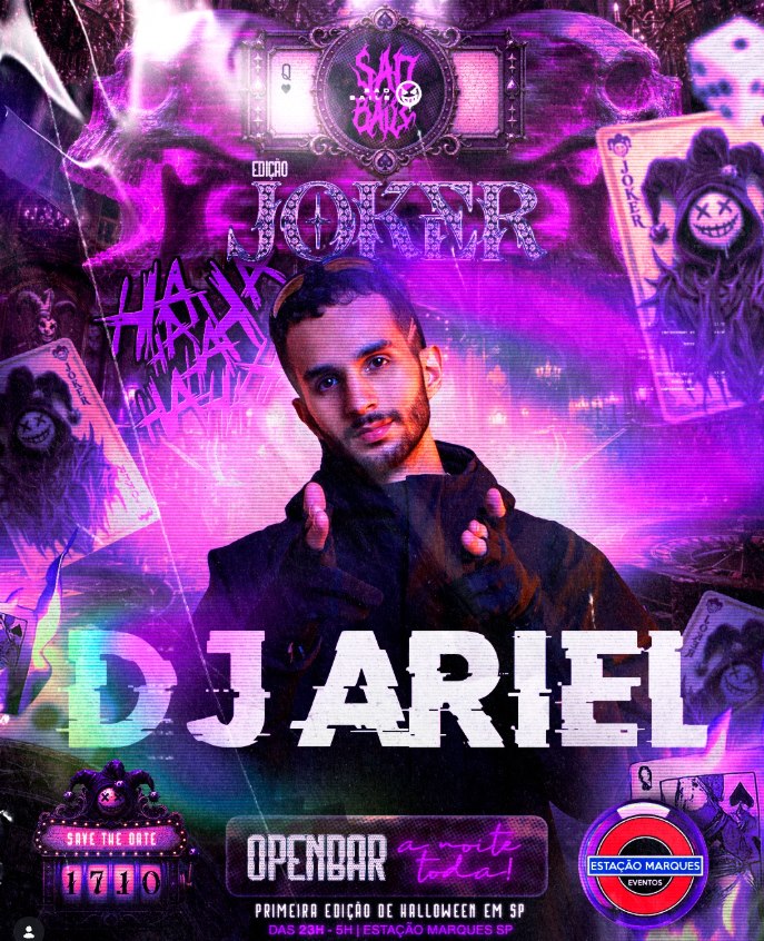 DJ ARIEL — line-up da Sad Baile