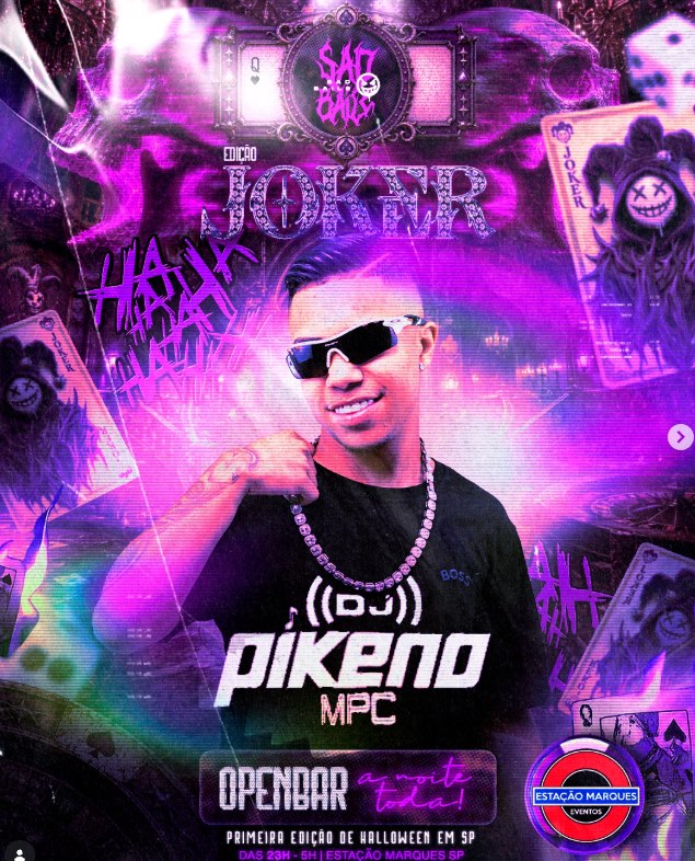 DJ PIKENO MPC — line-up da Sad Baile